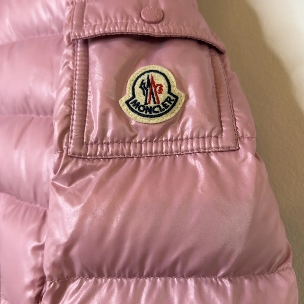 Moncler Kids' Bady Water Resistant Down Puffer Coat w Genuine Fox Fur Trim 10Y